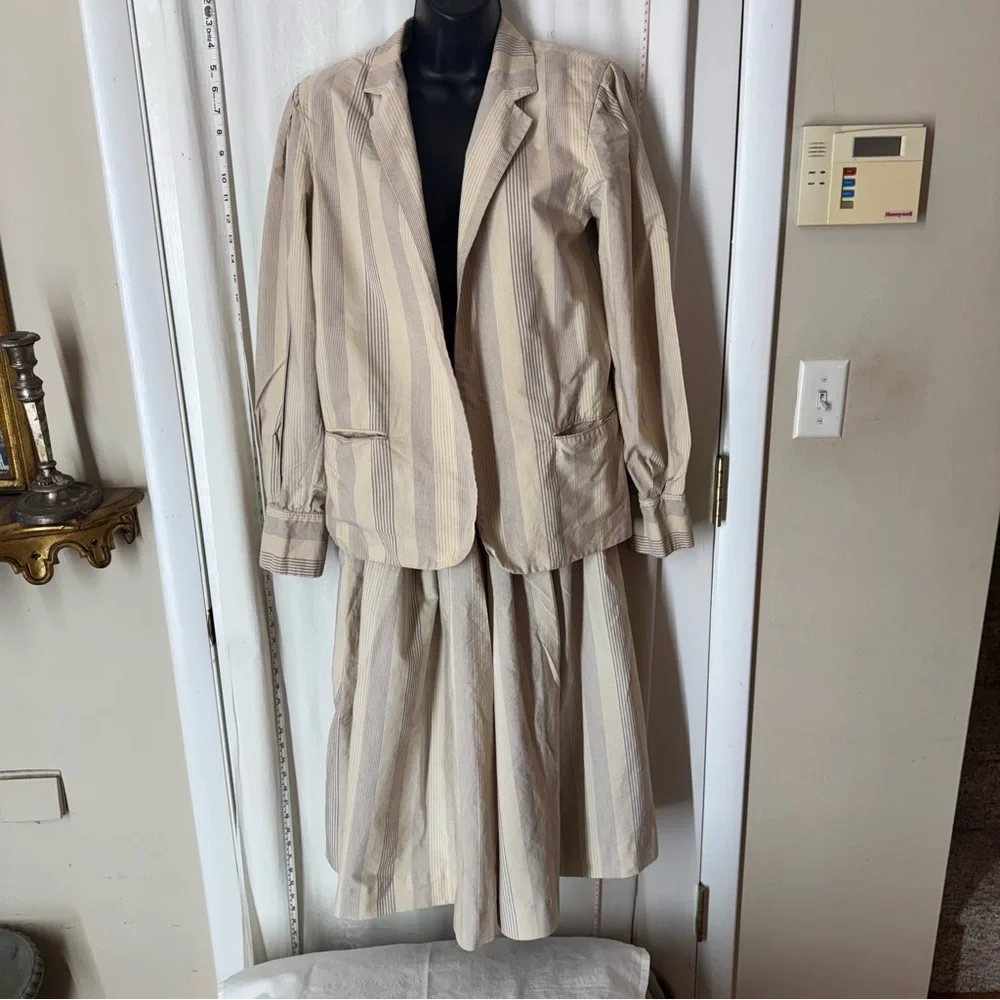 Vintage Project Perry Ellis Striped Culottes - Picture 7 of 11